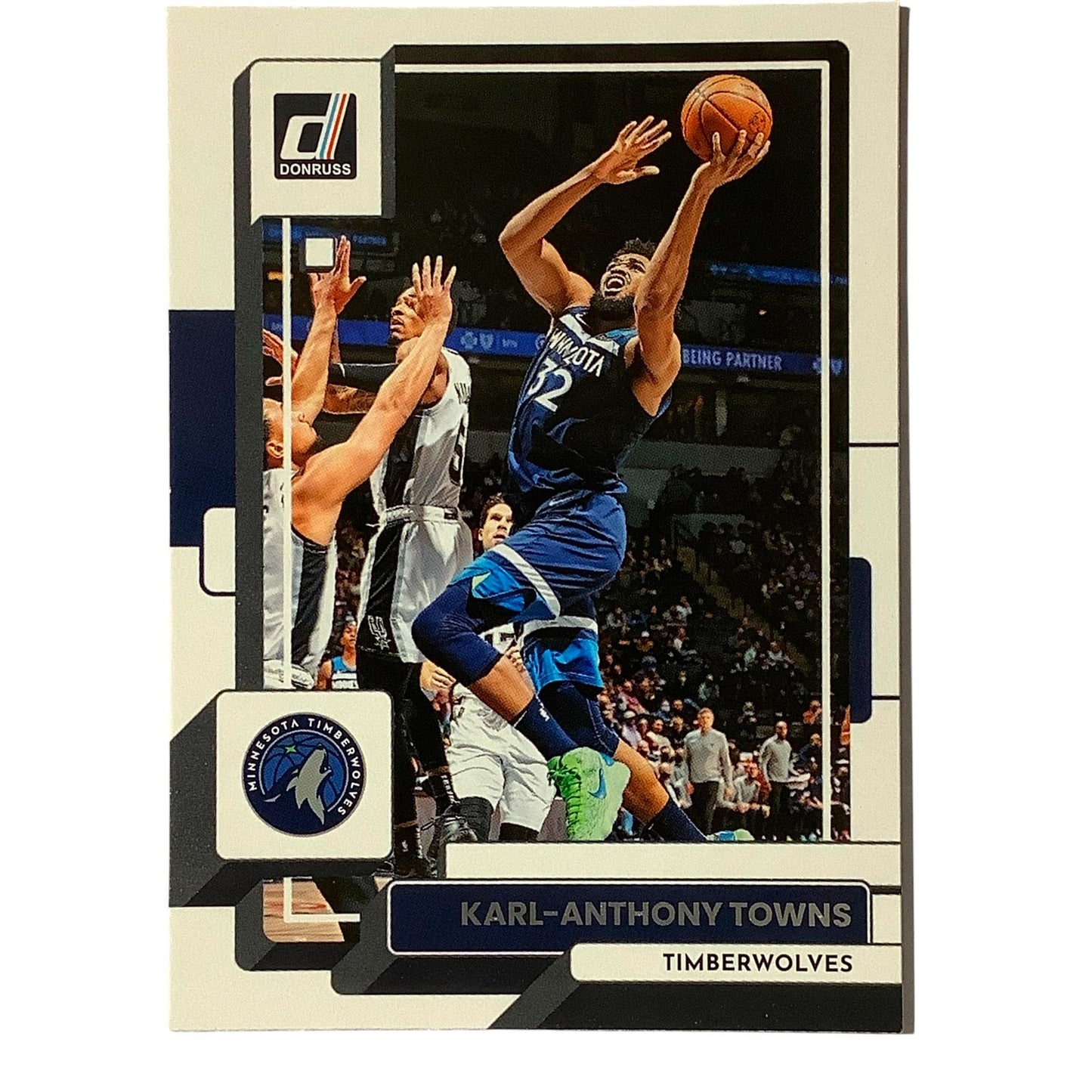 Karl-Anthony Towns, Card #95, Minnesota Timberwloves, 2022-23 NBA Panini Donruss
