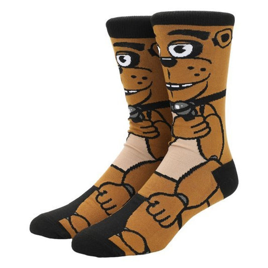 Five Nights at Freddy's Freddy Fazbear Animigos 360 Character Socks, Crew Length
