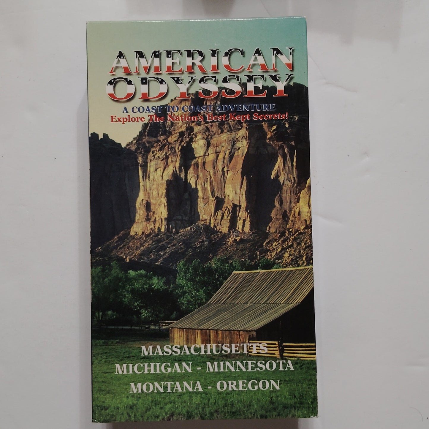 American Odyssey VHS (10) Boxed Set Coast‑to‑Coast Adventure Exploration