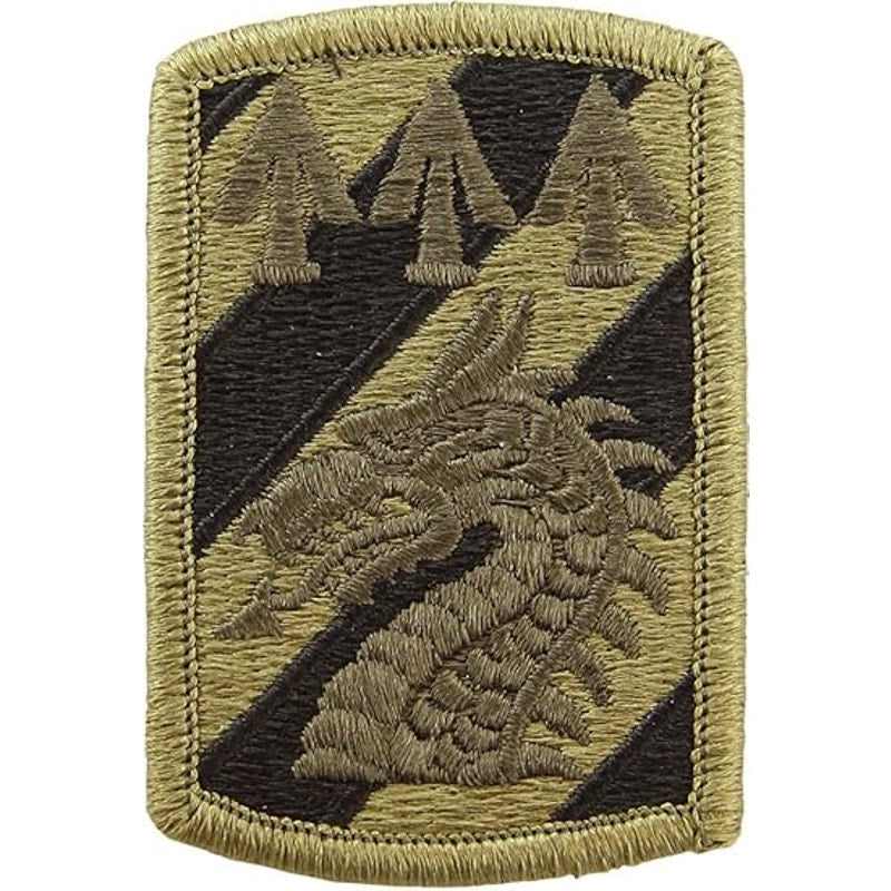 US Army 3rd Sustainment Brigade SSI Patch Subdued Bagby Green Black 3" × 2"