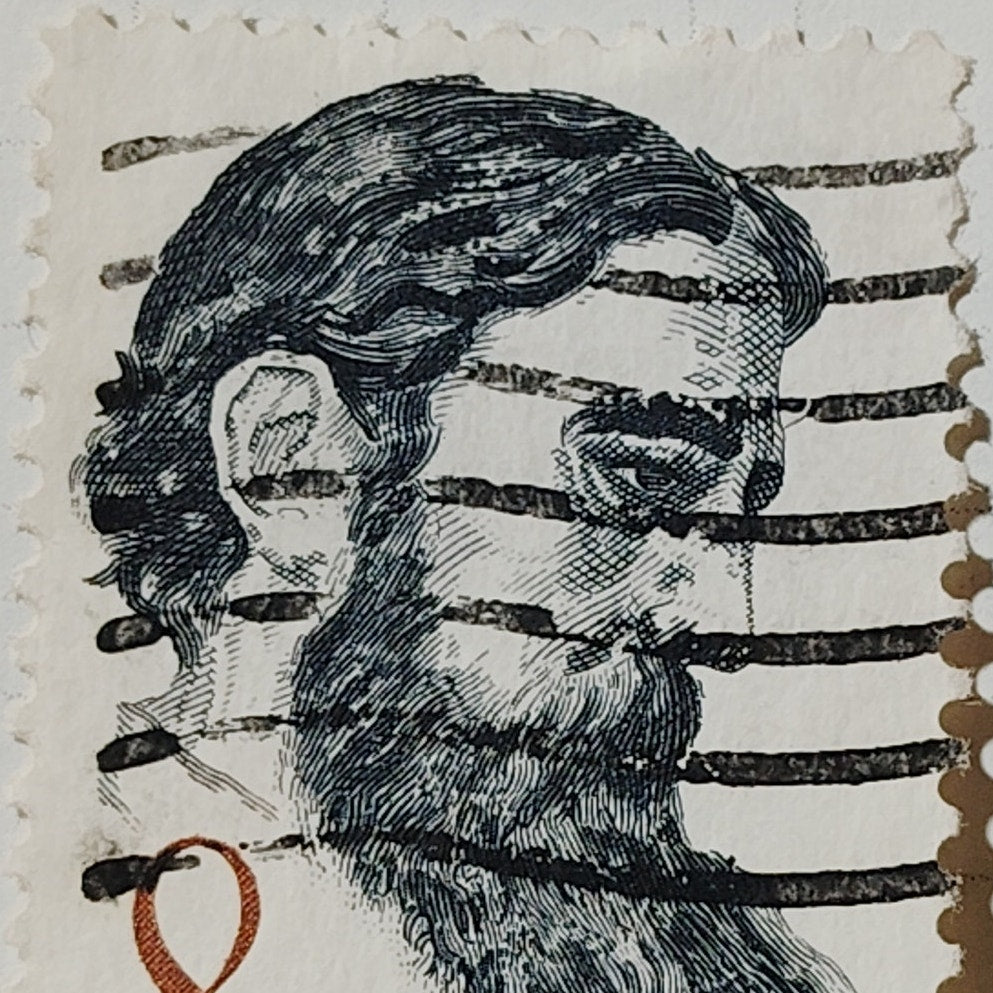 1972 US Postage Stamp Scott #1446 8c Sidney Lanier American Poet Used Canceled
