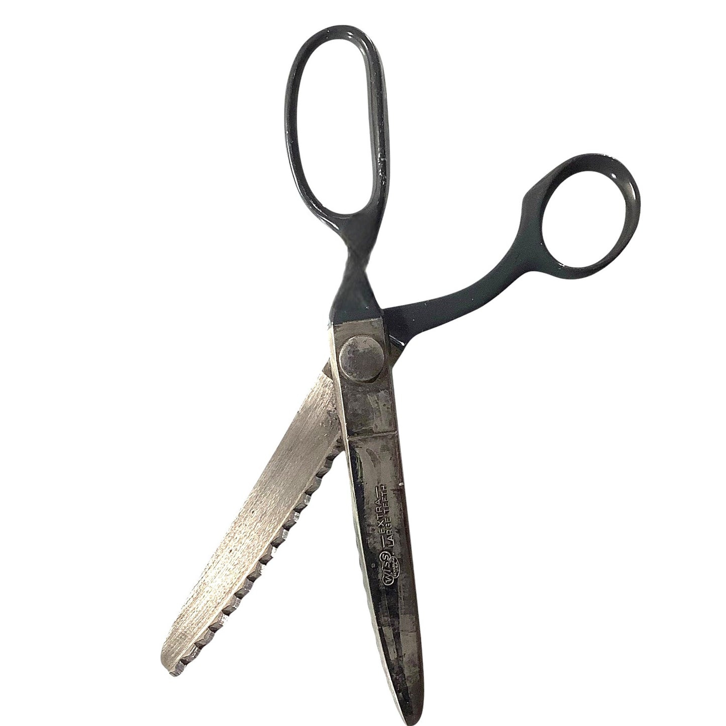 Wiss 1953 Model B 9" Pinking Shears w/ XL Teeth, Original Box, Literature, Gray