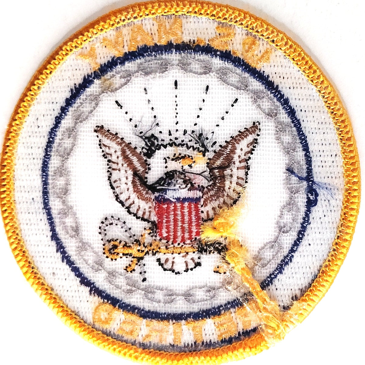US Navy Retired Patch Novelty Mitchell Proffitt 3" Round Iron‑On or Sew‑On