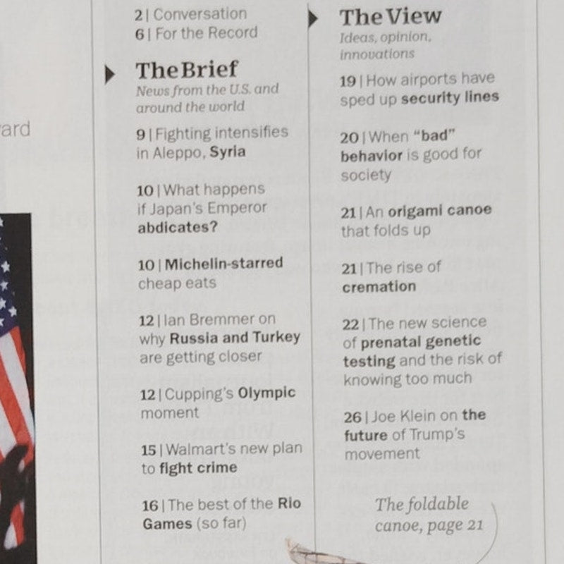 TIME Magazine August 22 2016 Trump Meltdown Back Issue Edel Rodriguez