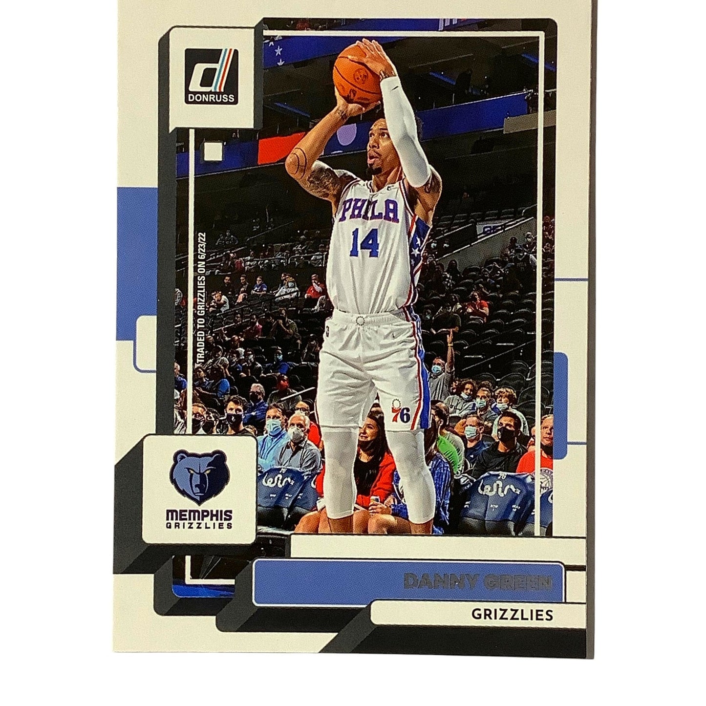 Danny Green, Card #159, Memphis Grizzlies, 2022-23 NBA Panini Donruss