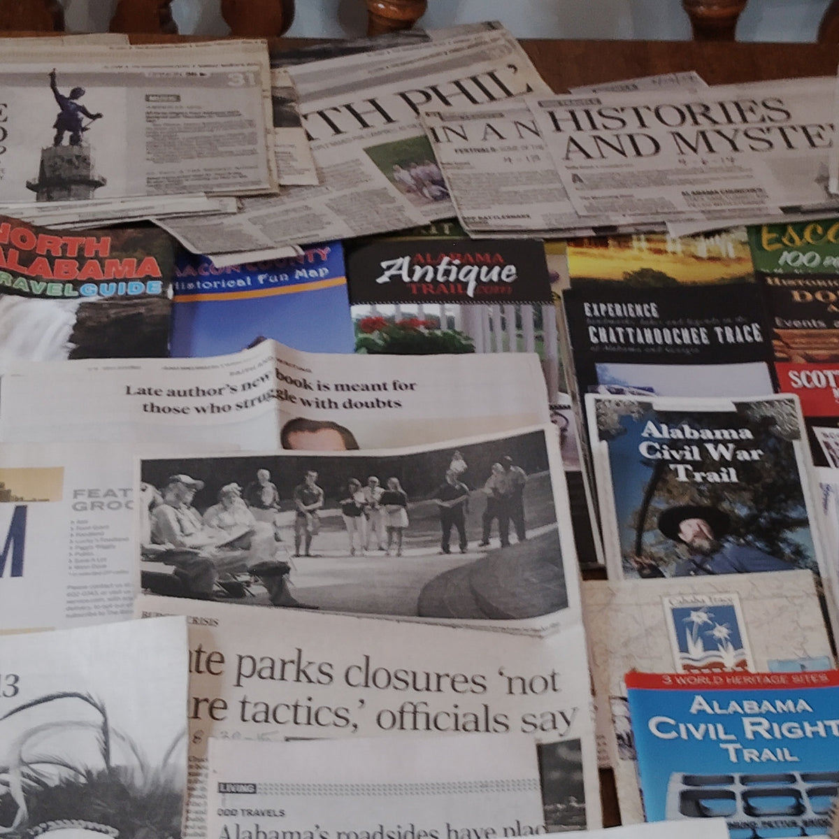Ghost-Themed Articles & Travel Guides Ephemera Lot - Alabama Memorabilia
