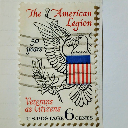 1969 US 6c American Legion 50th Anniversary Stamp #1368