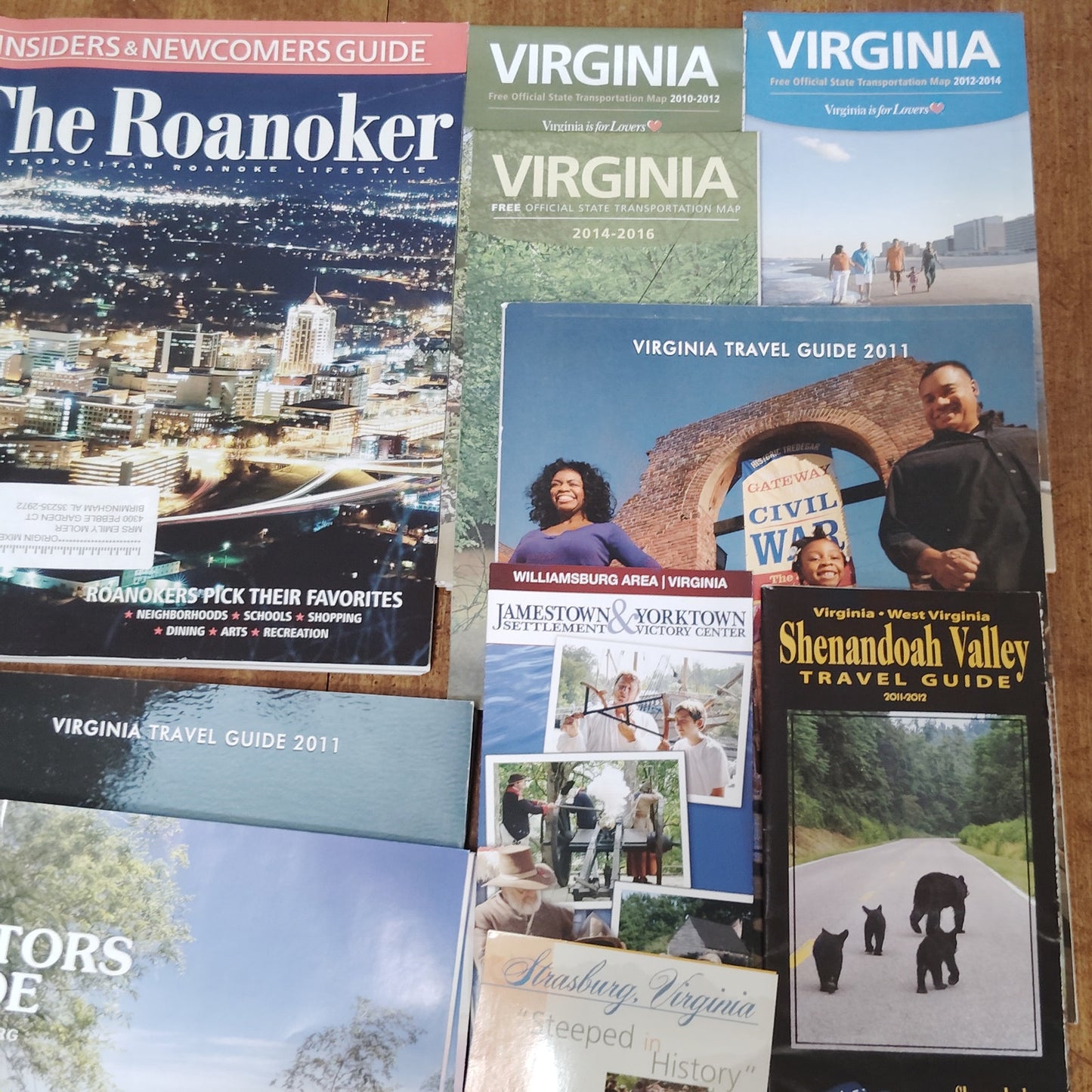 Virginia Travel Guide & Visitor Info Bundle 2011-2016 - Explore VA History