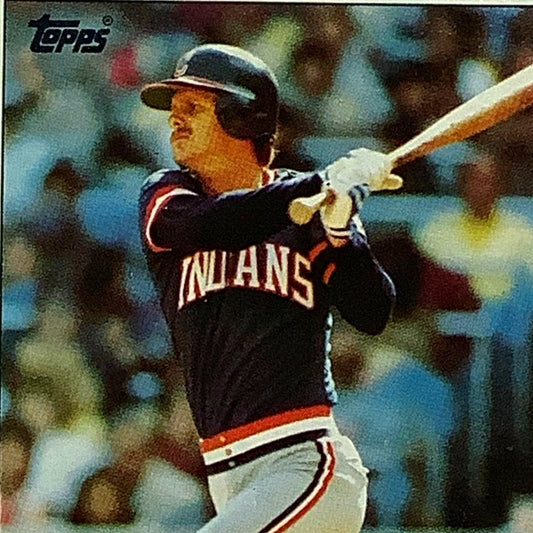 Mike Fischlin, Cleveland Indians, MLB, 1985 Topps Card 41, EX/NM