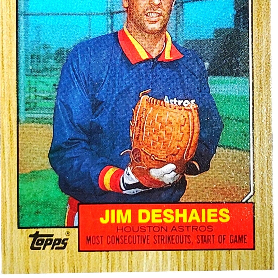 1987 Topps #2 Jim Deshaies Houston Astros Pitcher - VG/EX