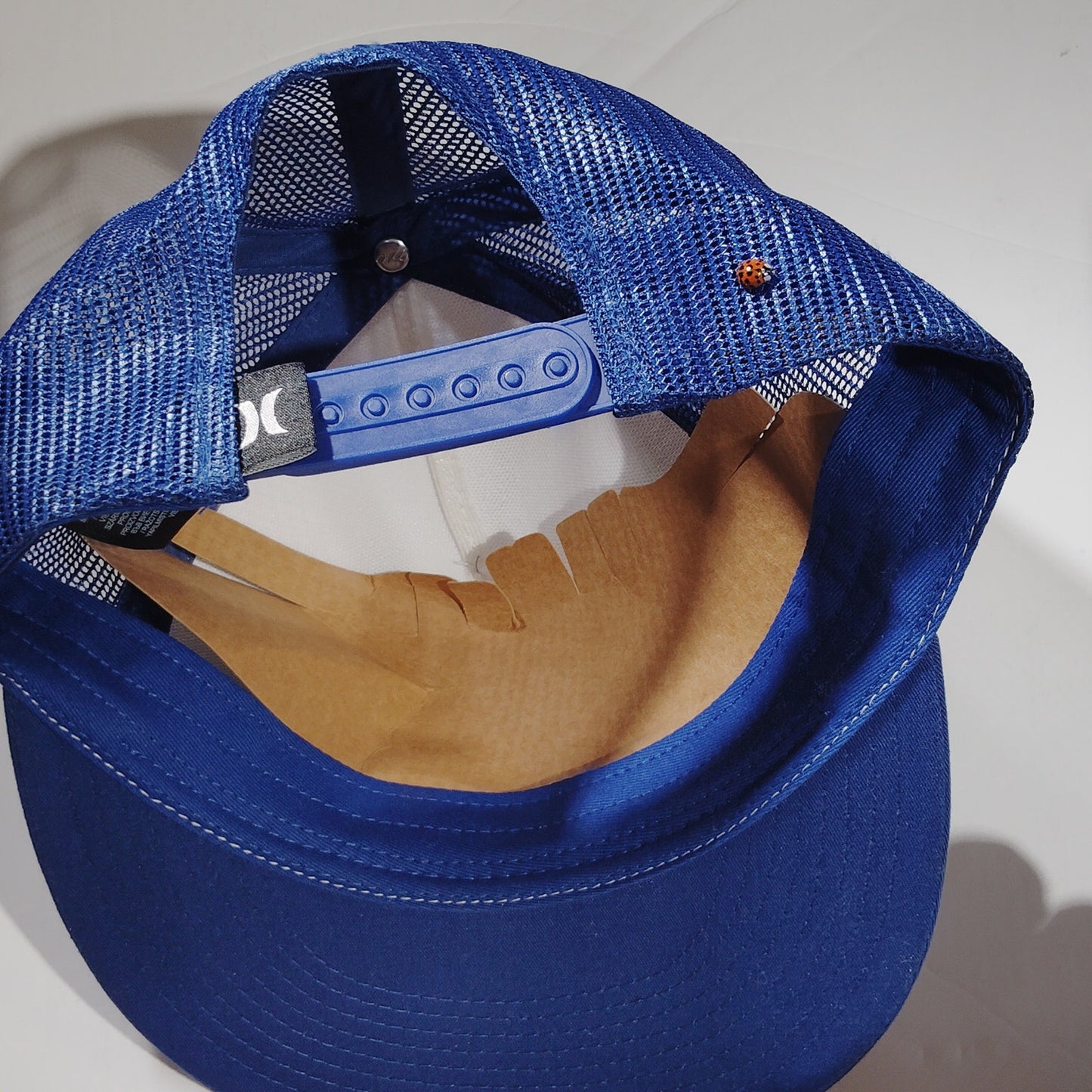 Hurley Men's Icon Solid Flat Trucker Hat Cap - Royal Blue/White- LTP