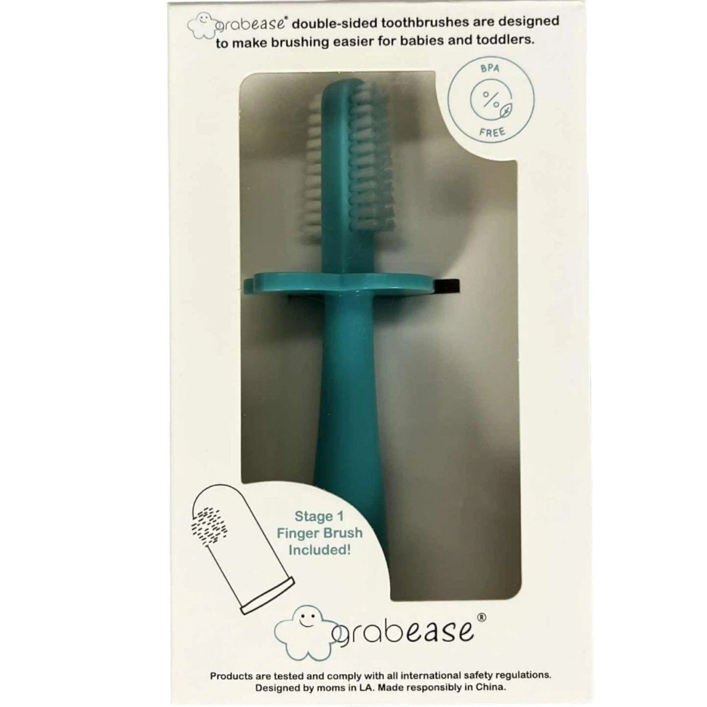 Baby Finger Toothbrush – BPA-Free & Phthalate-Free, Teal, 1 Pk, Infant & Toddler