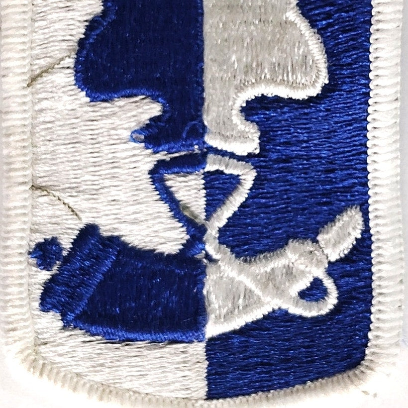 US Army 187th Infantry Brigade Novelty Patch 2" × 3" Sew‑On, Embroidered
