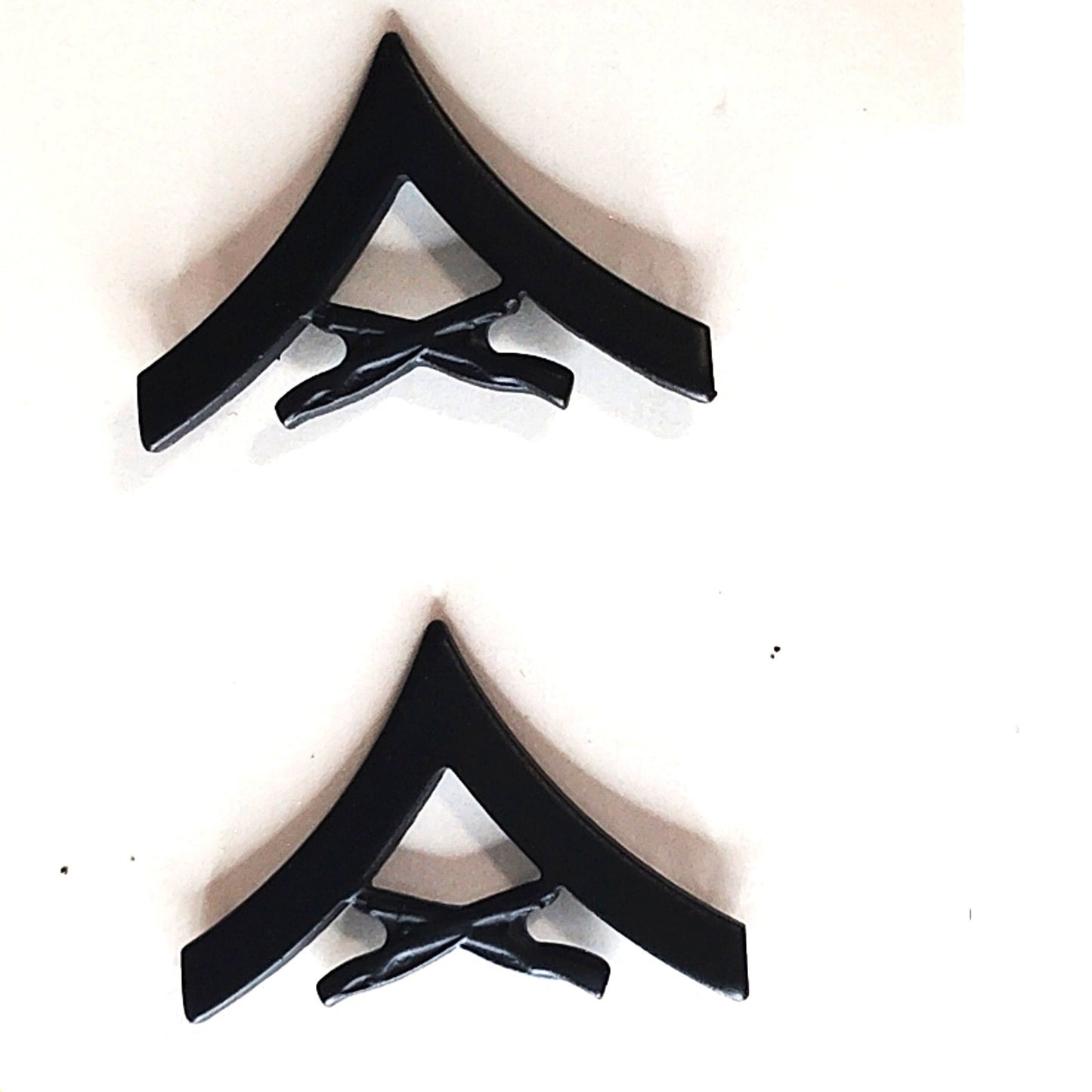 USMC Lance Corporal LCpl Rank Insignia Novelty Pins Subdued Black 7/8" × 5/8"