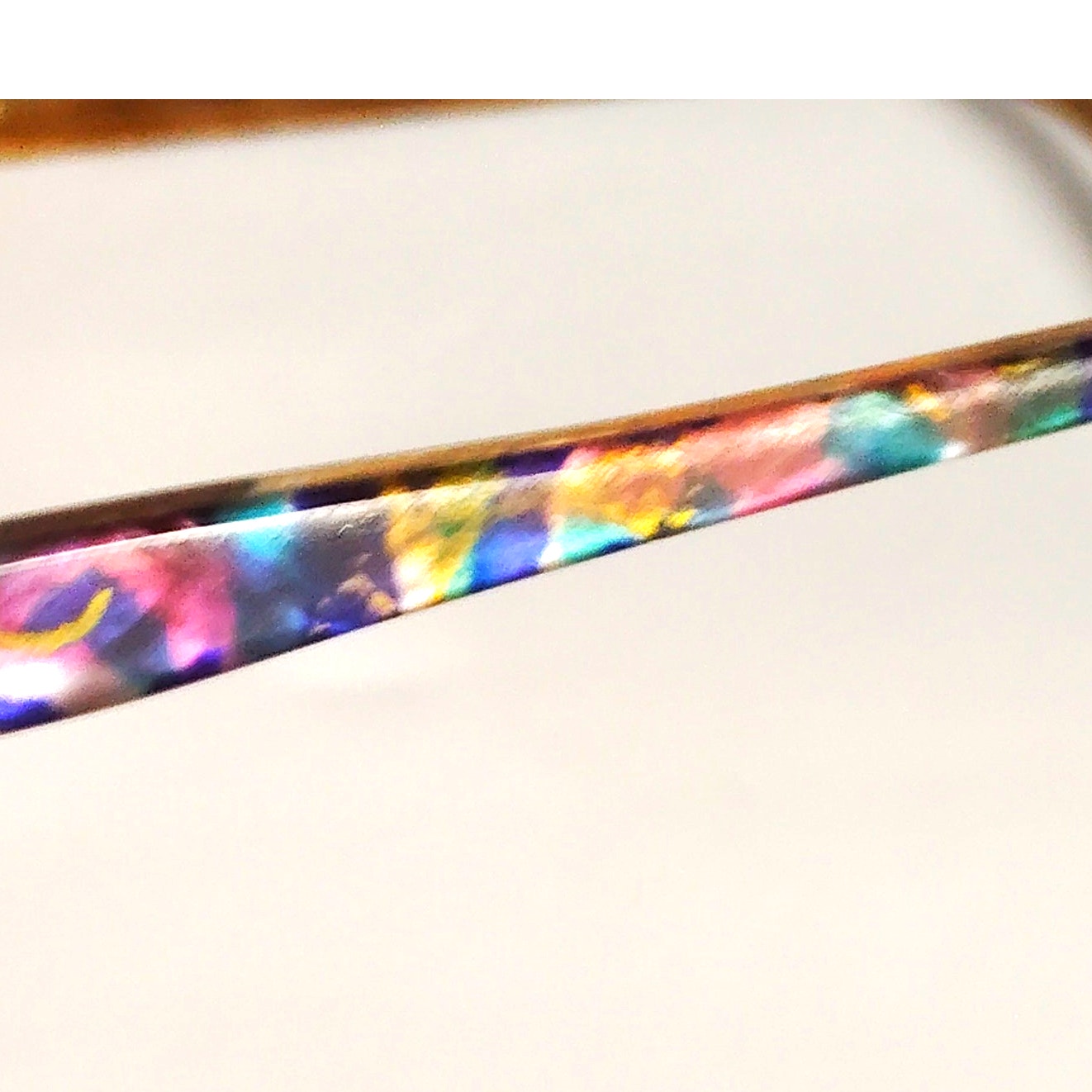 VTG 1980s Oversized Aviator Eyeglass Frames Multicolor Inlay