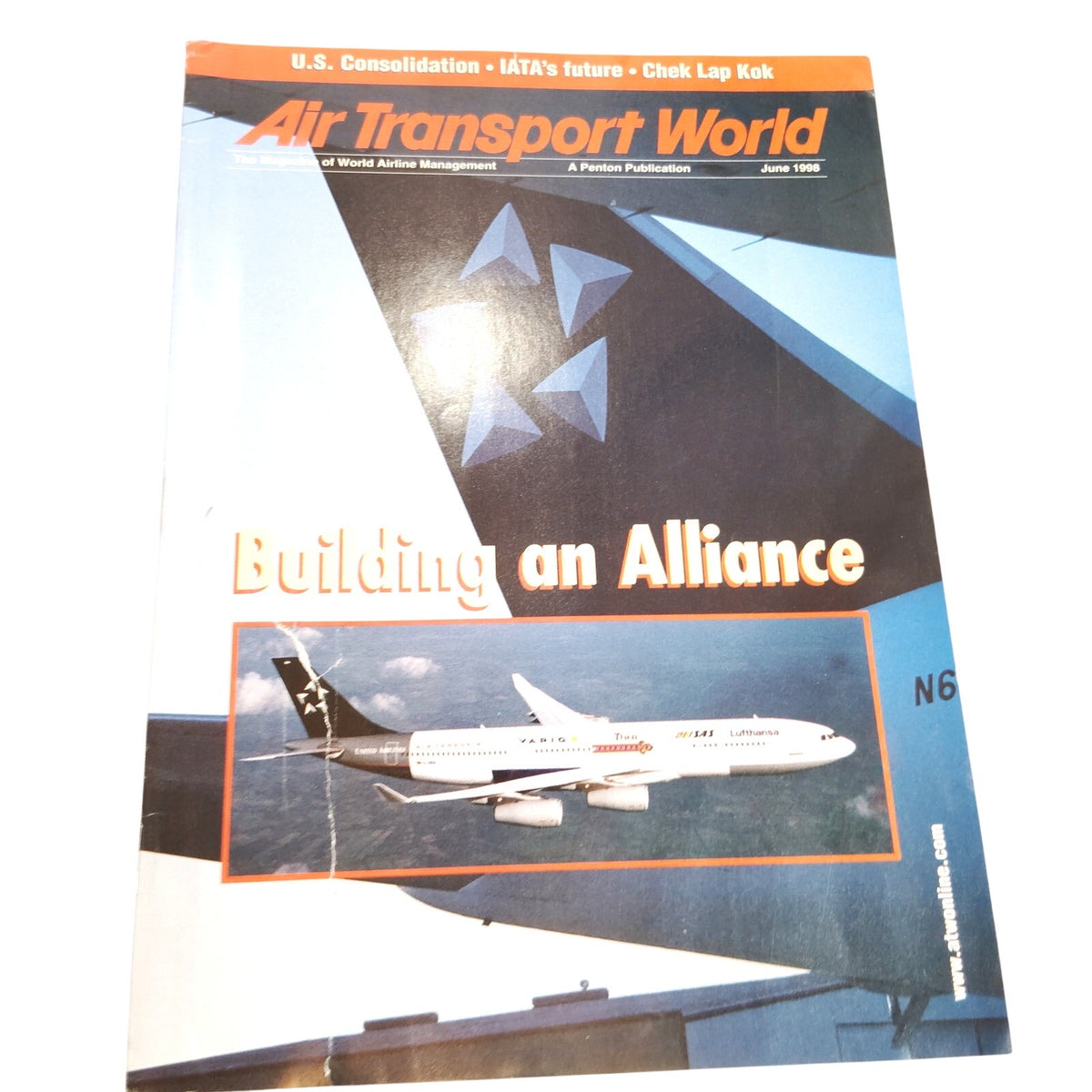 Air Transport World Magazine June 1998 - Building an Alliance Vintage Aviation