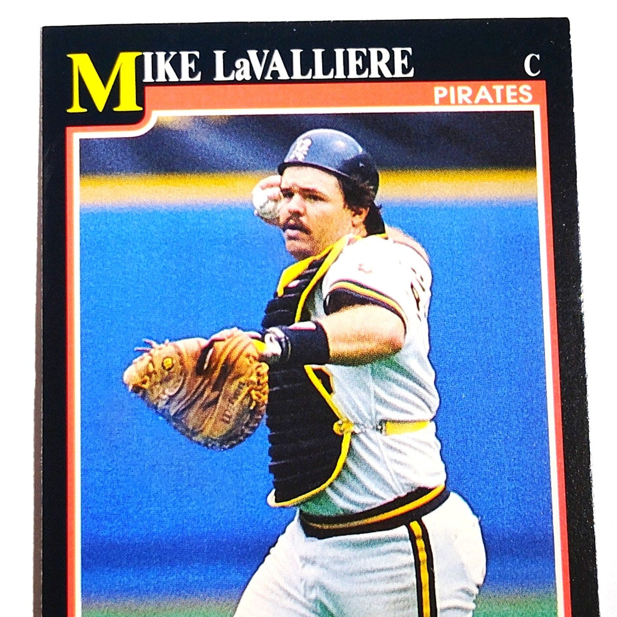 1991 Score Mike LaValliere #222 Pittsburgh Pirates Catcher MLB Baseball Card NM