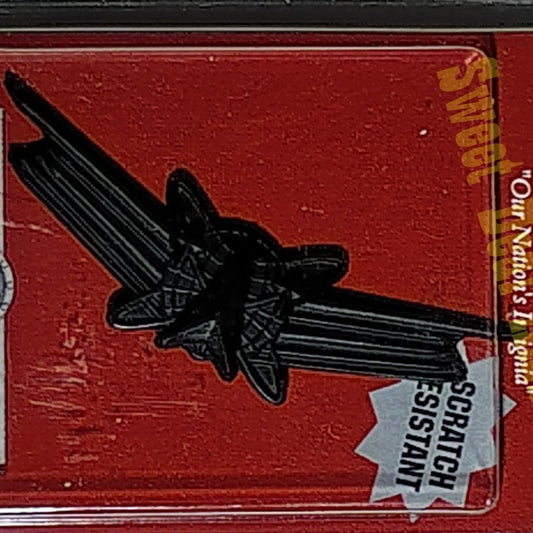 Vanguard Badge Pin: Space Command, Subdued Black Metal, 7/8"H x 3"W