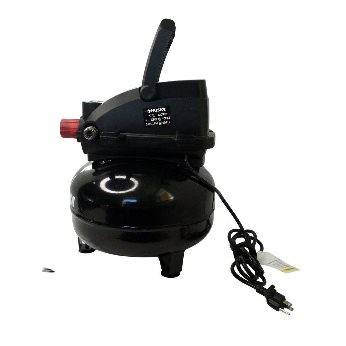 Husky 3 Gallon Pancake Air Compressor 120 PSI Oil-Free Portable Electric