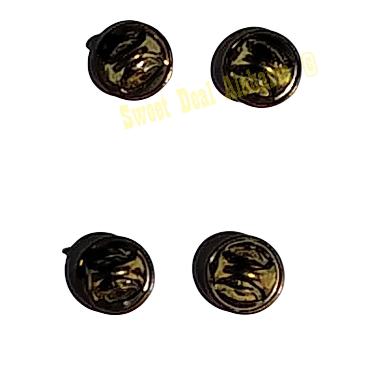 Army Transportation Officer Collar Devices Badge Set, Subdued Black, 1"D
