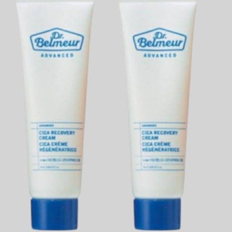 2‑PK Dr.Belmeur Advanced Cica Recovery Cream – Travel Size 0.33 Oz (10 ML) Each