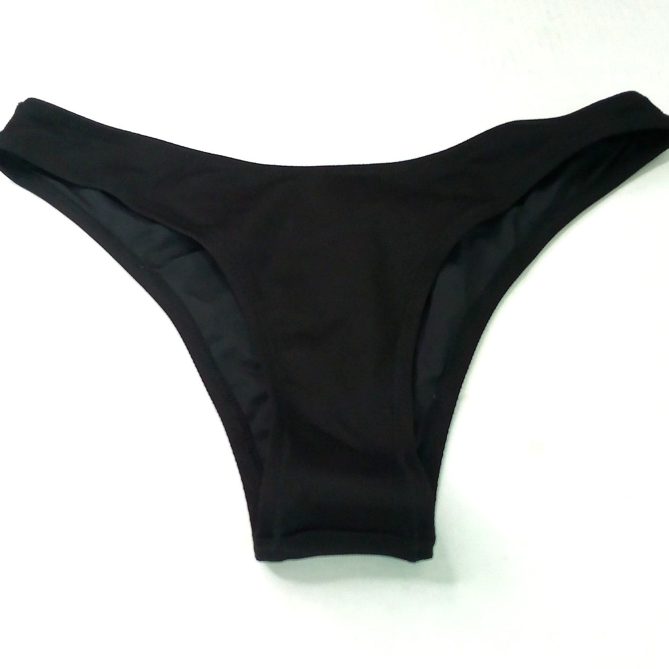 Cupshe Black V Front High Cut Bikini Bottoms Women’s Medium