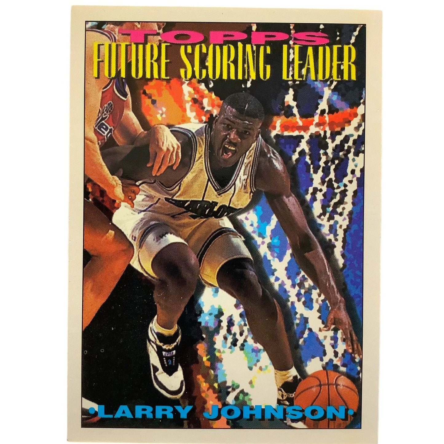Larry Johnson, Hornets, 1994 Topps "Future Scoring Leader" NBA Card 394, EXC