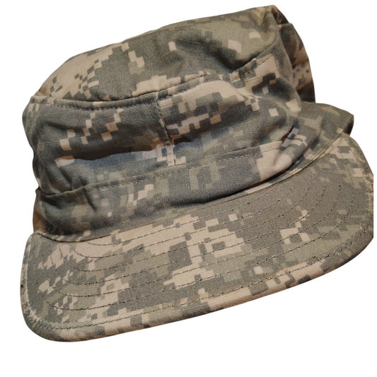 United States Digital ACU Camo Patrol Cap, Size 7-1/8, Ripstop, Sekri Ind., EUC