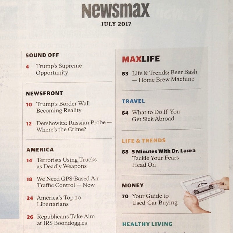 Newsmax Magazine July 2017 - The 100 Matrix Biotech Anti-Aging Longevity