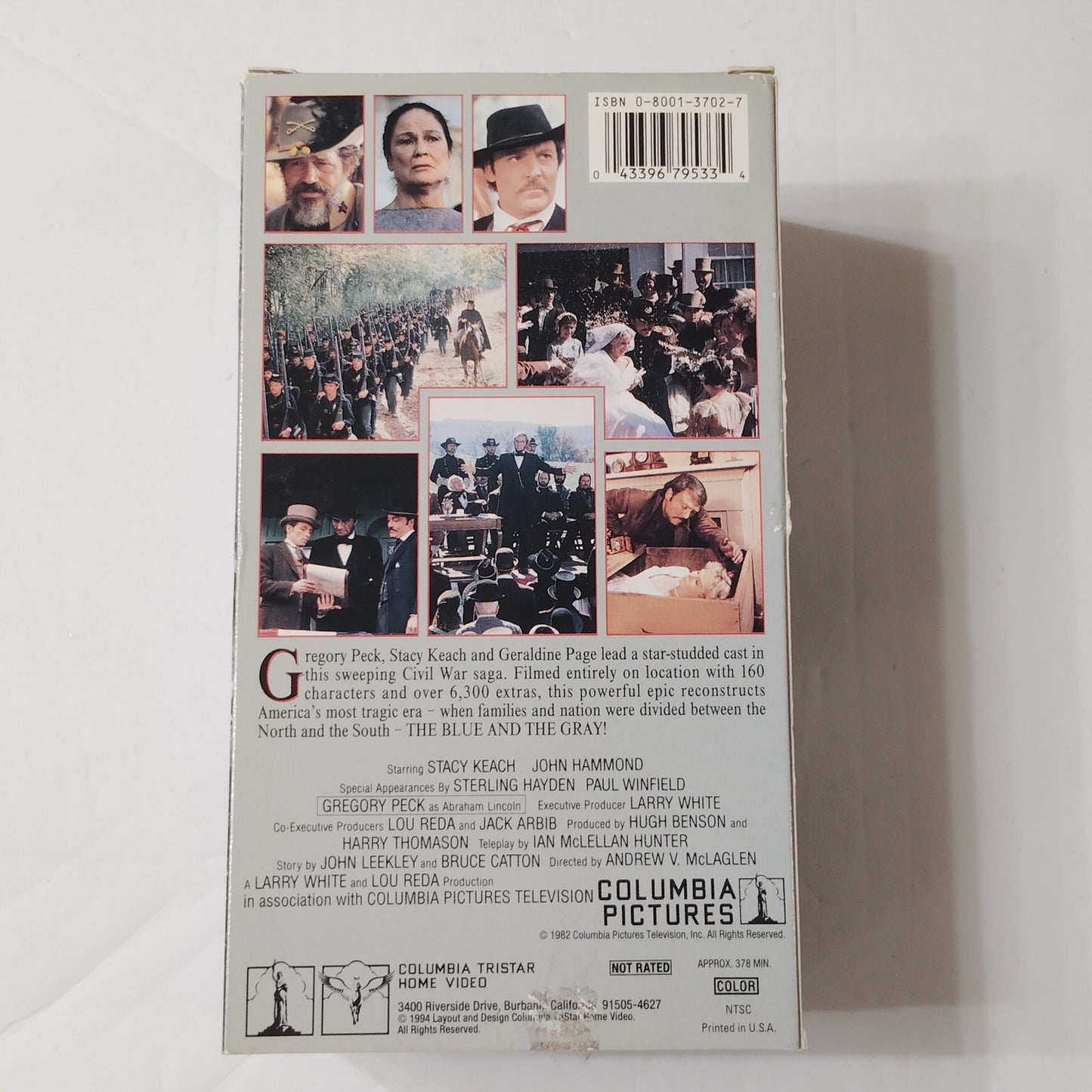 The Blue and the Gray VHS 3‑Tape Set 1982 Civil War Miniseries Uncut