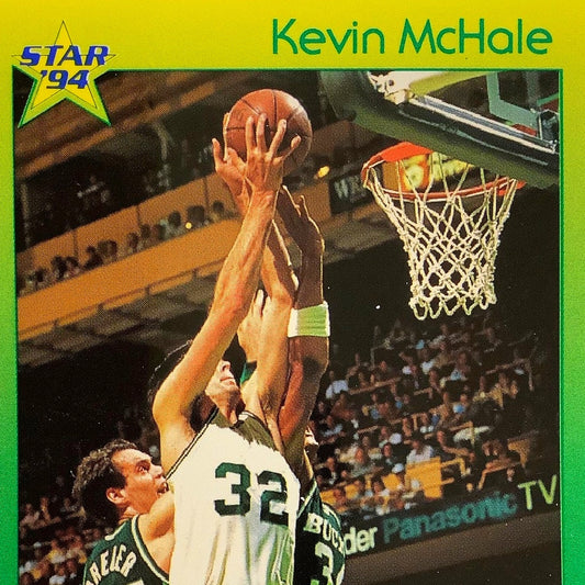 Kevin McHale, Boston Celtics, 1994 Star Int'l, Personal Data Card 90, EXC