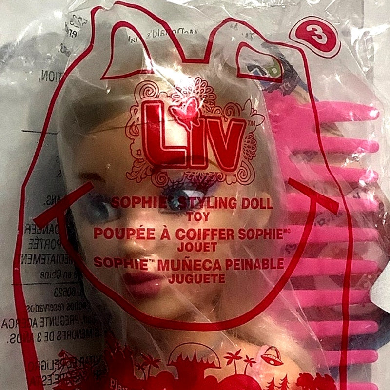 Liv Sophia Styling Doll Collectible Figure, McDonald's 2011 Happy Meal Toy, NIP