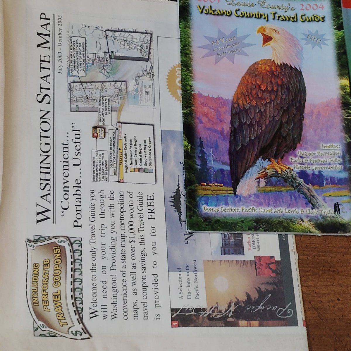 Vintage Oregon & Washington Travel Ephemera Collection (2003) Maps, Brochures