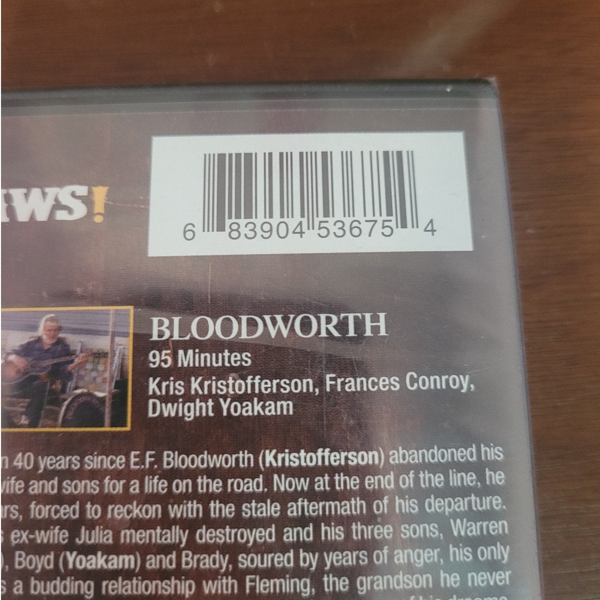 4 Movie DVD Set – Songwriter, Bloodworth, Falling Grace, Don’t Come Knocking