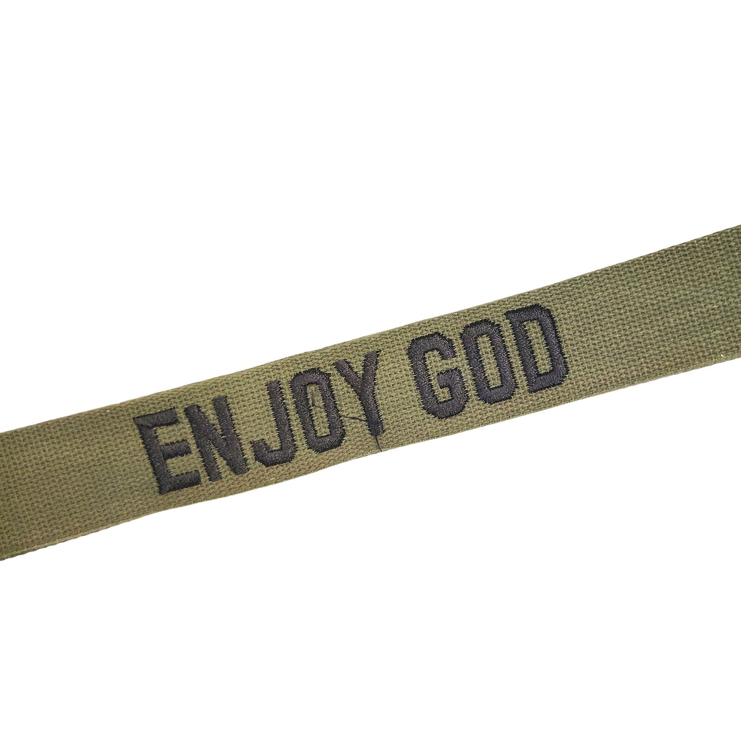 ODG Name Tape “ENJOY GOD” Black Embroidery 8" × 1" Morale Patch