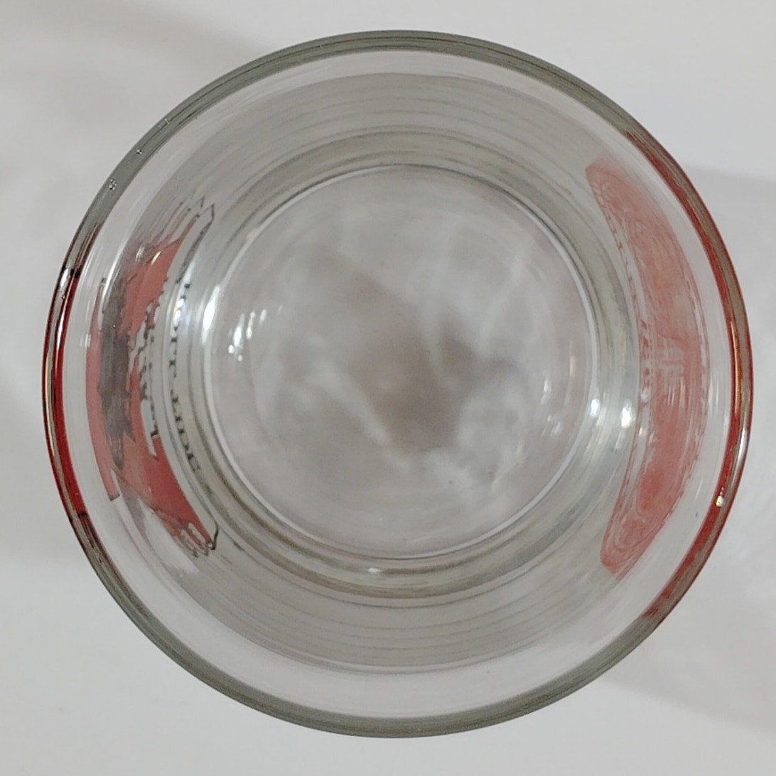 Vintage Alabama Crimson Tide 10 oz Glass Tumbler – Football Logo & University Seal, 4-5/8"H x 3"D