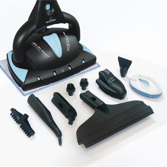 Euroflex Vapour Hybrid Pro Steam Mop & All‑in‑One Steam Cleaner w/ Accessories