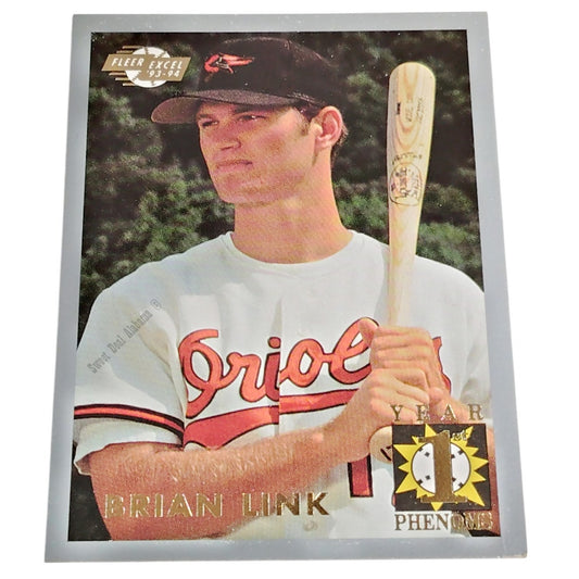 Brian Link, Bluefield Orioles, Card 2 of 10, 1st Year Phenoms, 93-94 Fleer Excel