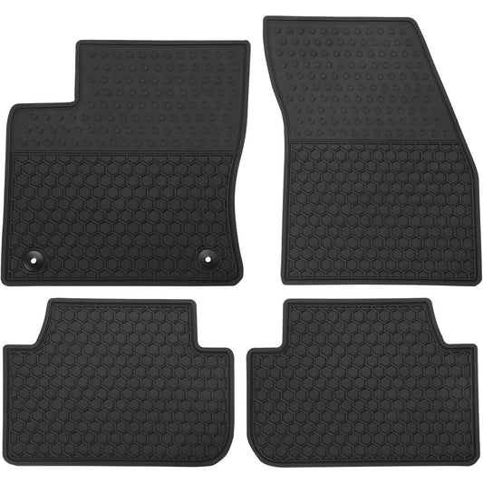 Floor Mats for VW Taos 2022–2025 - Custom Fit - Black Rubber - All Weather