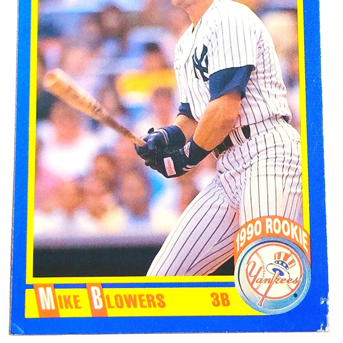 1990 Score Mike Blowers RC #624 New York Yankees Third Baseman Rookie MLB EX