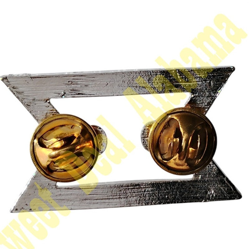 Vintage Star Trek Lt. Commander Uniform Pin 1"H x 1-5/8"W, with 2 Clutch Backs