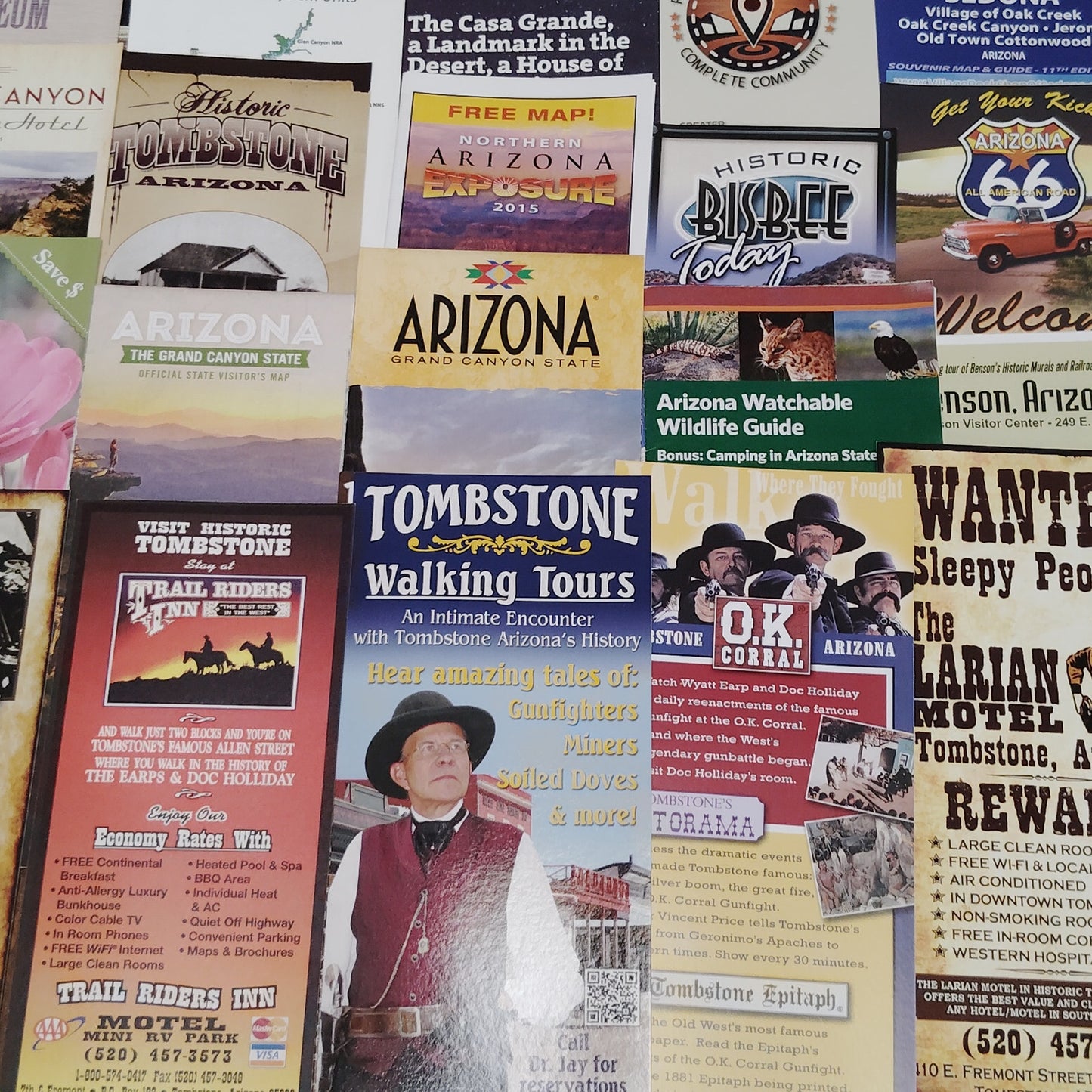 2015 Arizona Travel Ephemera Collection - Maps, Brochures & Souvenirs