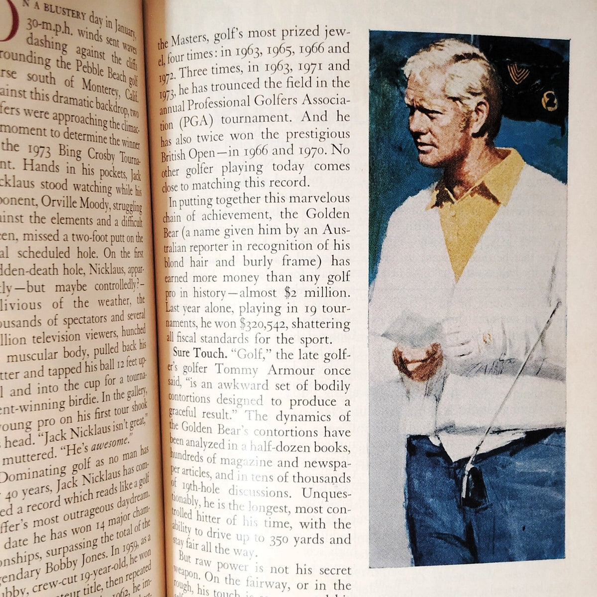 VTG Reader's Digest October 1973 Magazine - Maine Coast Cover Art, Jack Nicklaus