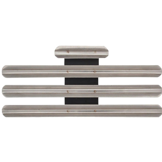 Mounting Rack Bar - 10 Ribbons (3/3/3/1 Centered w/ 1/8" Gap)  No-Shine Insignia