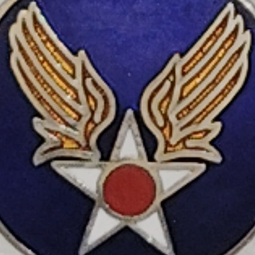 3/4"D U.S. Army Air Corps / Air Forces WWII "Hap Arnold" Emblem Novelty Hat Pin