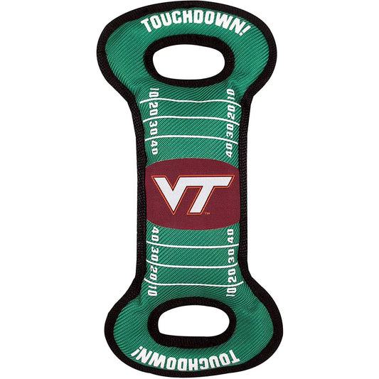 Pets First NCAA Virginia Tech Field Dog Toy – Licensed Canvas Tug & Squeaker