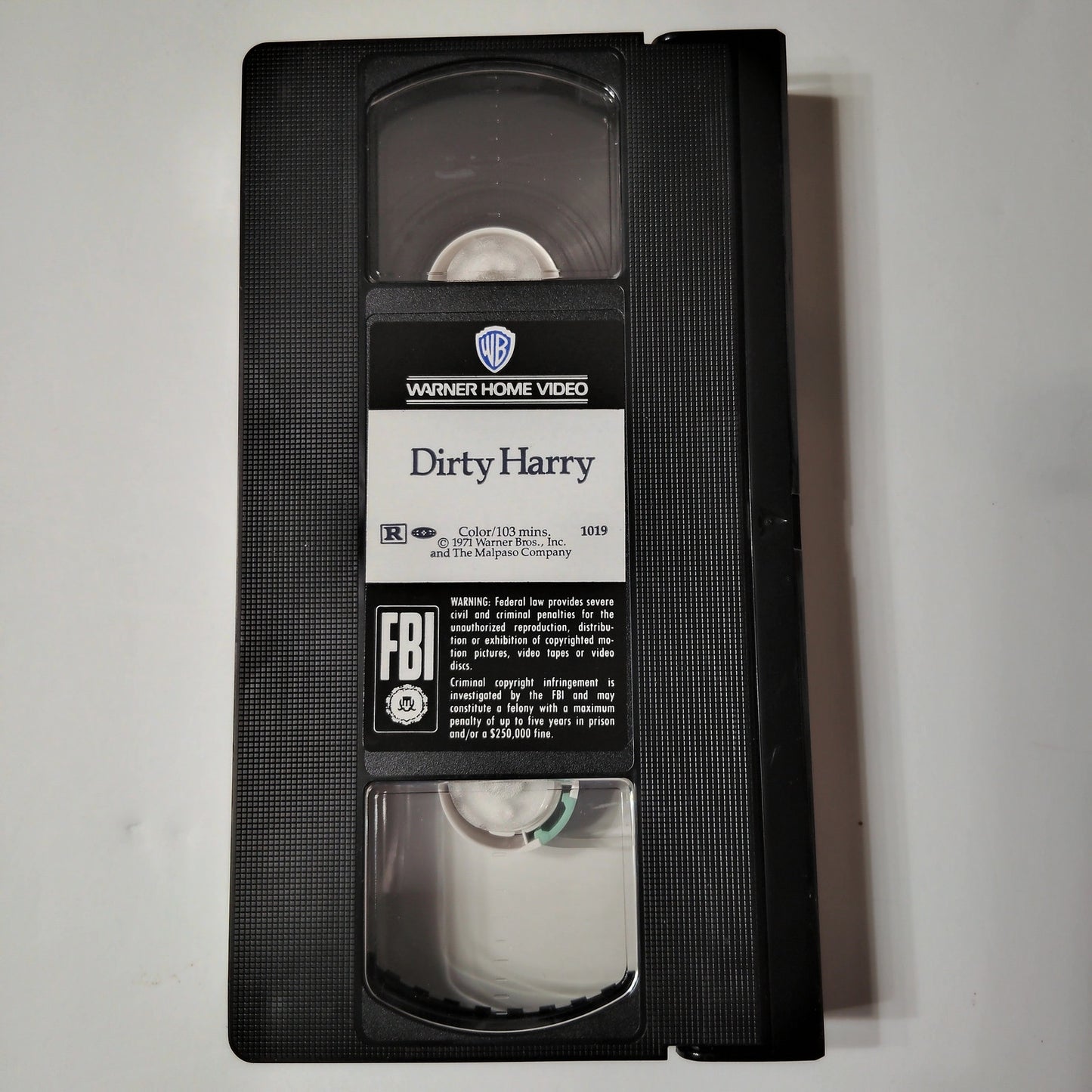 Dirty Harry VHS 1971 Clint Eastwood Full Screen NTSC Warner Bros Action Thriller
