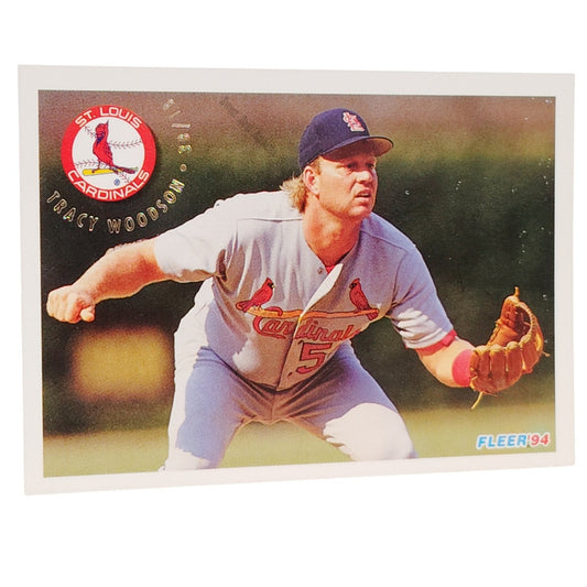 Tracy Woodson, St. Louis Cardinals, #650, 1994 Fleer Baseball Collector's Card