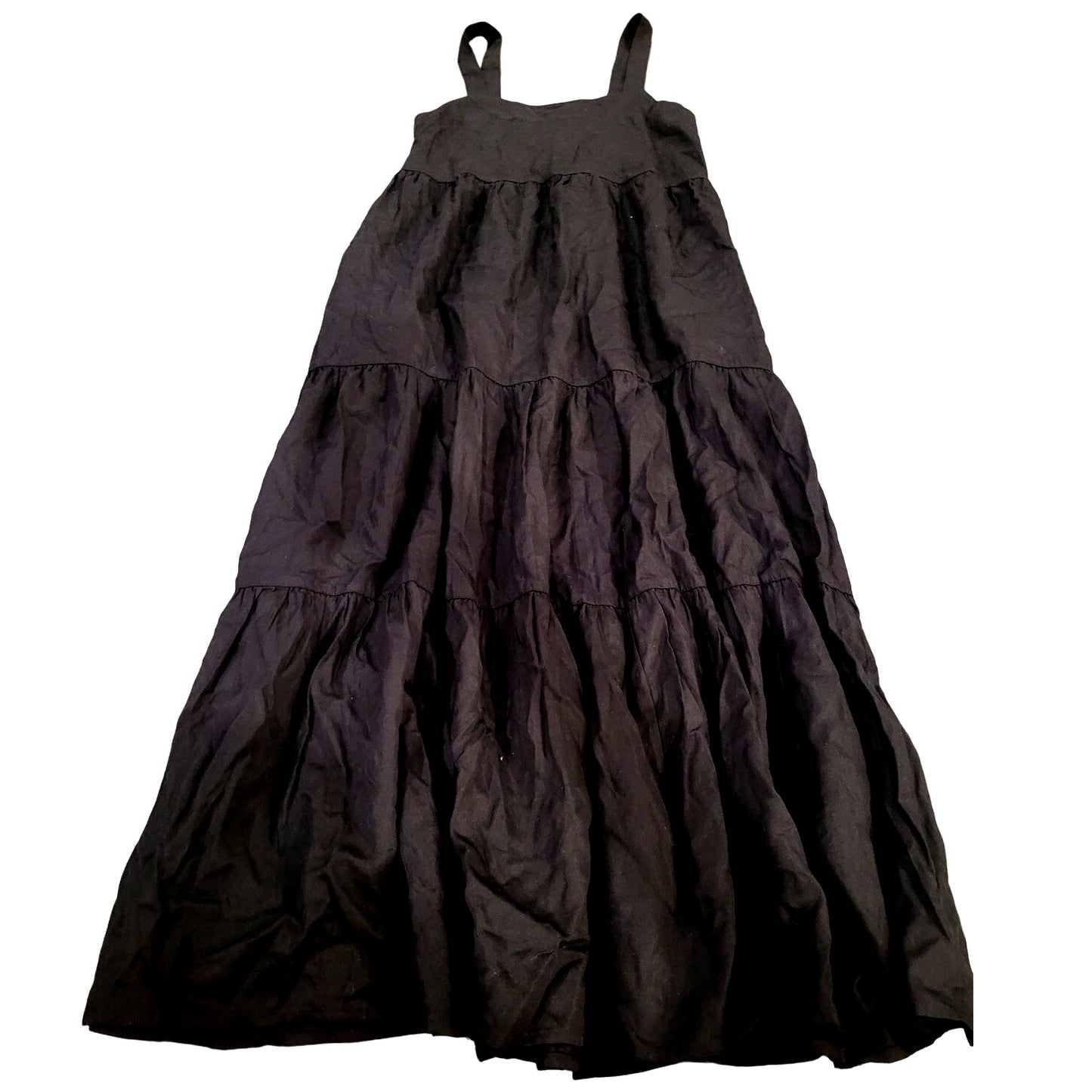 The Drop Women's Britt Tiered Maxi Tent Dress, Black, XXS (00)