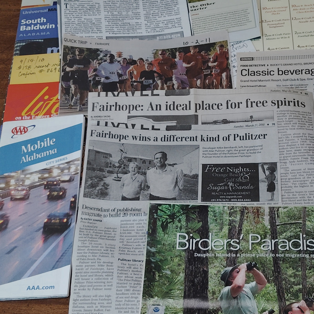 Point Clear Alabama 2010 Ephemera Collection Grand Hotel Marriott Memorabilia